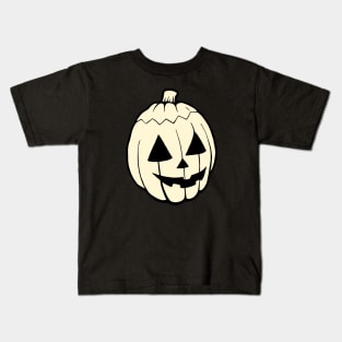 Pastel Yellow Pumpkin Kids T-Shirt